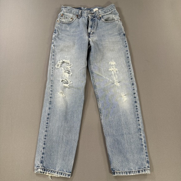 Levi's Other - Levi's 550 Jeans Mens 30x30 Light Wash Blue Relaxed Fit Tapered Distressed